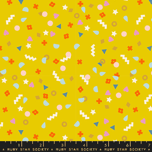 Washi Plus More Stuff in Goldenhour RS1105 12 - Ruby Star Society Sold by the Half Yard